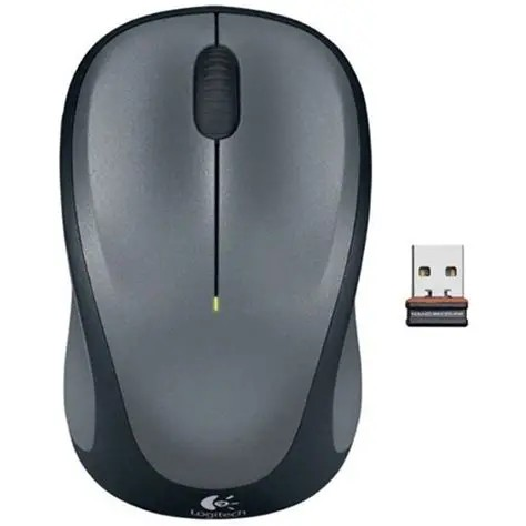 M235 WIRELESS MOUSE GREY CONTOURED DESIGN