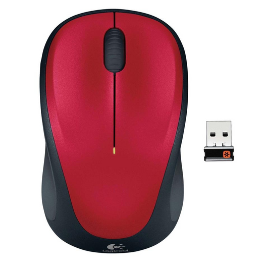 LOGITECH M235 WIRELESS MOUSE RED 