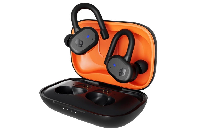 SKULLCANDY Push Active Wireless Bluetooth Sports Earbuds - True Black & Orange, Orange,Black