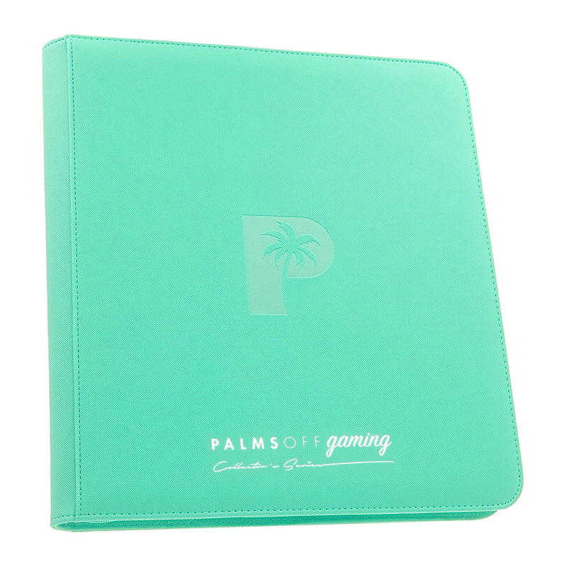 PALMS OFF GAMING ZIP BINDER TURQUOISE 12 POCKET 480 SLOTS - ZB-12-TQS 