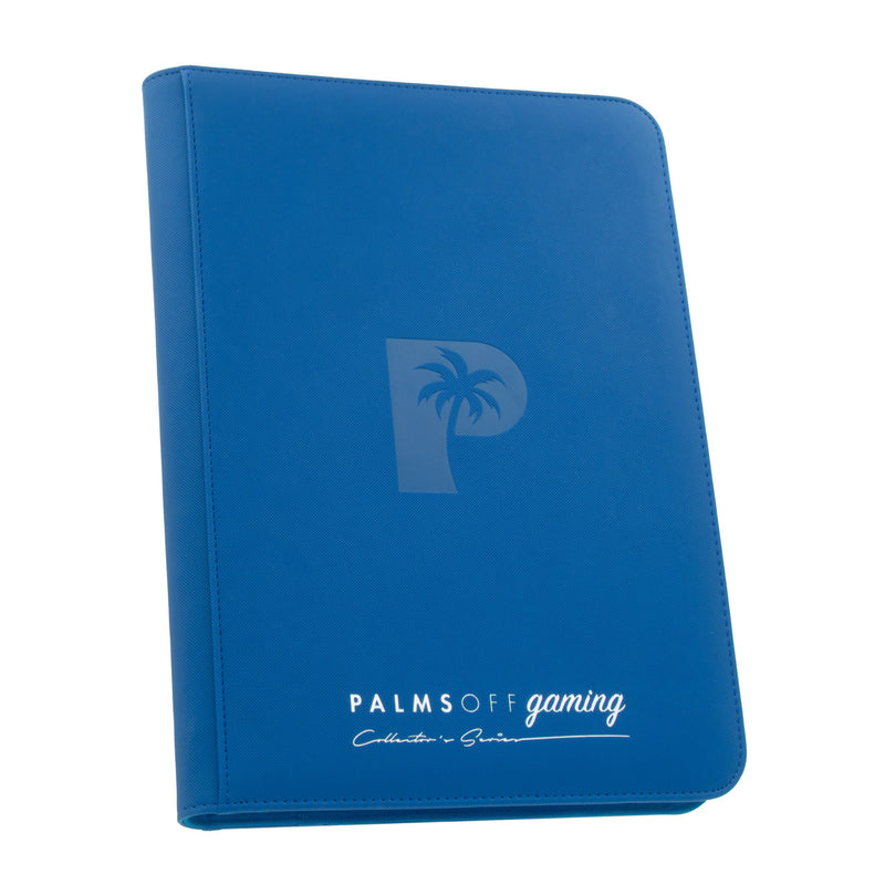 PALMS OFF GAMING ZIP BINDER BLUE 9 POCKET 360 SLOTS - ZB-09-BLU 