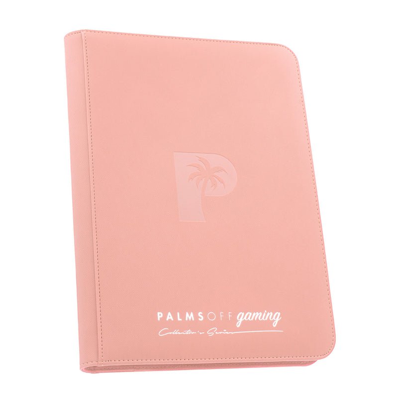 PALMS OFF GAMING ZIP BINDER PINK 9 POCKET 360 SLOTS - ZB-09-PNK 