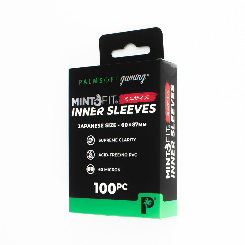 PALMS OFF GAMING MINT FIT INNER SLEEVES JAPANESE SIZE 100PK - MF-IN-JPN 