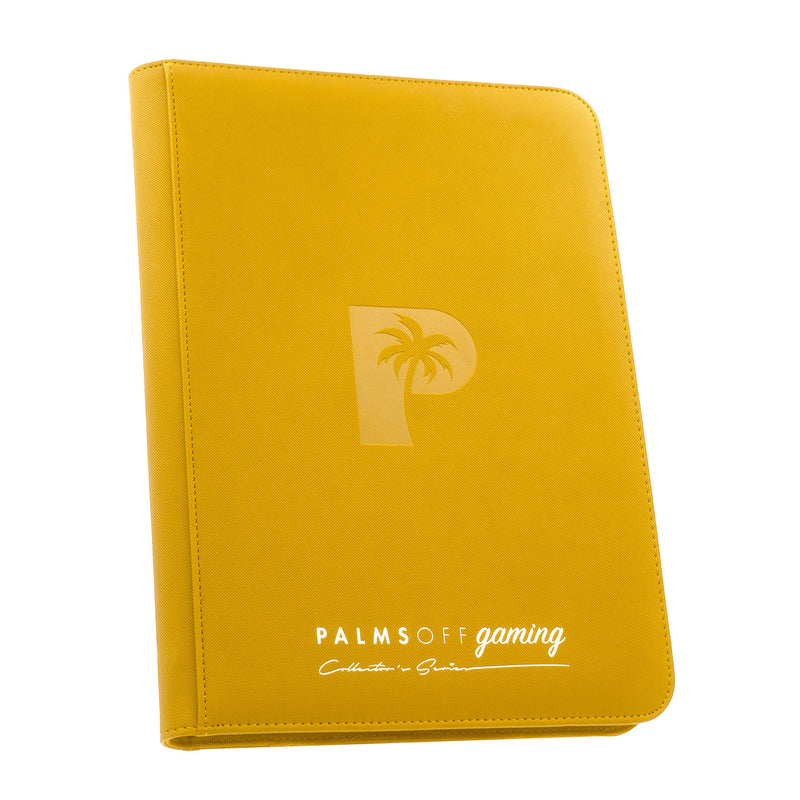 PALMS OFF GAMING ZIP BINDER YELLOW 9 POCKET 360 SLOTS - ZB-09-YEL 