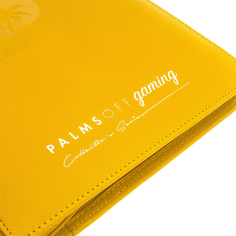 PALMS OFF GAMING ZIP BINDER YELLOW 9 POCKET 360 SLOTS - ZB-09-YEL 