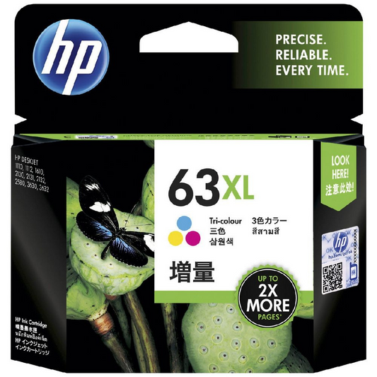 HP 63XL COLOUR INK CARTRIDGE - HI63CXL 