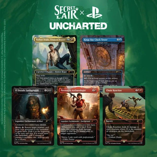 MAGIC THE GATHERING SECRET LAIR PLAYSTATION UNCHARTED (NON FOIL)