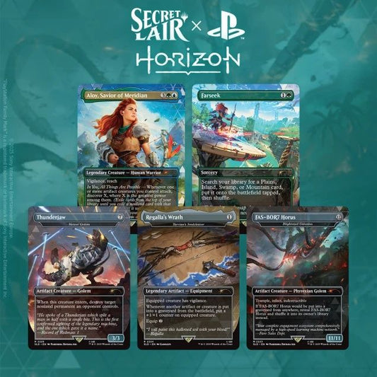MAGIC THE GATHERING SECRET LAIR PLAYSTATION HORIZON INTO THE FORBIDDEN WEST (NON FOIL)