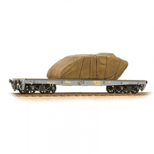 BACHMANN WAR OFFICE 'PARROT'BOGIE WAGON WITH REMOVABLE SHEETED TANK - 38740