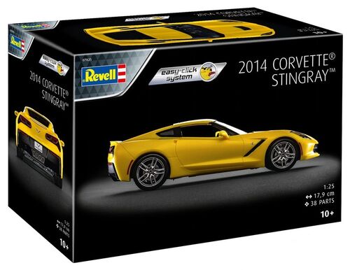 REVELL 1/25 SCALE 2014 CORVETTE STINGRAY EASY CLICK MODEL KIT - 7825