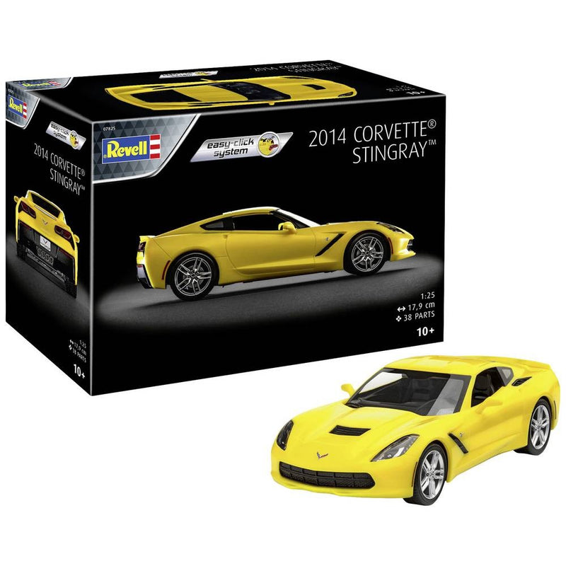 Revell 1/25 Scale 2014 Corvette Stingray Easy Click Model Kit - 7825