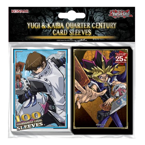 YU-GI-OH! YUGI & KAIBA QUARTER CENTURY CARD SLEEVES 100PK - KON16577 