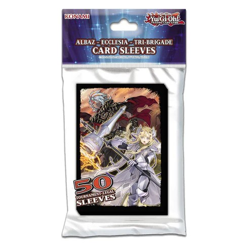 YU-GI-OH! ALBAZ ECCLESIA TRI-BRIGADE CARD SLEEVES 50PK - KON64621 