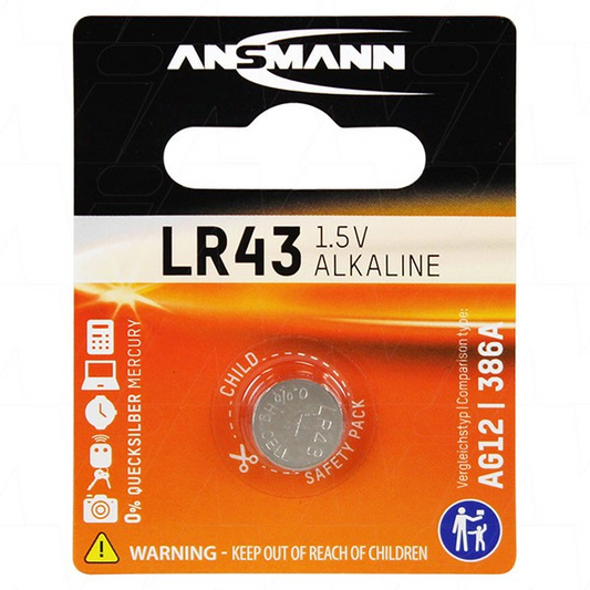 ANSMANN ALKALINE BATTERY LR 43 SINGLE-USE BATTERY - 59006-LR43