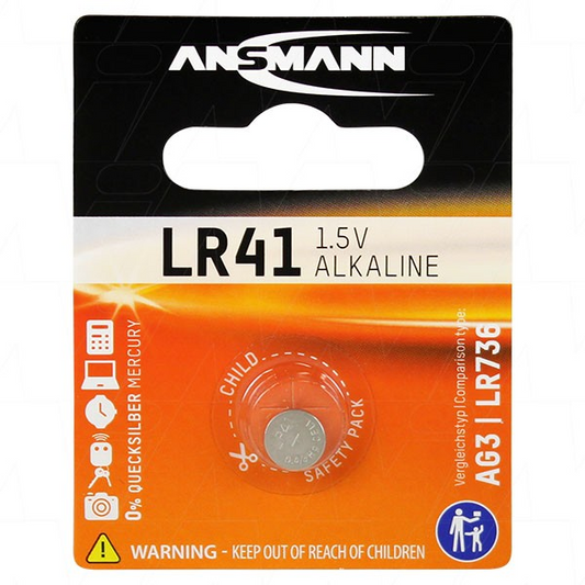ANSMANN 5015332 HOUSEHOLD BATTERY SINGLE-USE BATTERY ALKALINE - 59006-LR41