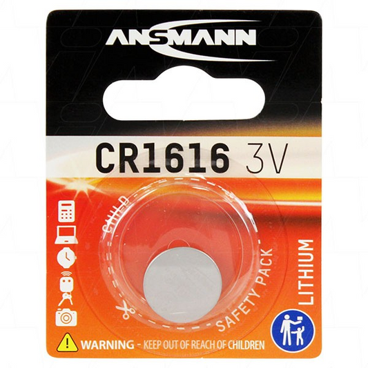 ANSMANN CR1616 3V BATTERY - 59006-1616