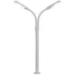 VIESSMANN N SCALE WHIP STREET LIGHT DOUBLE, 2 LEDS WHITE - 6495
