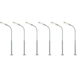 VIESSMANN N SCALE STREET LIGHT SET X 6 - 64906
