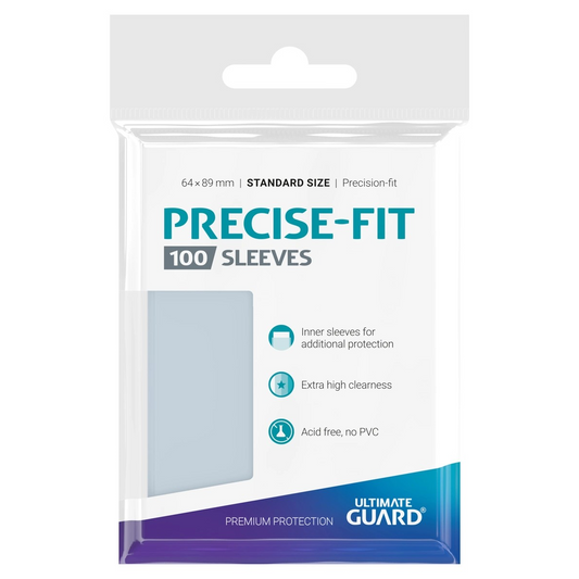 ULTIMATE GUARD INNER SLEEVES STANDARD SIZE PRECISE FIT (100) - UGD010050