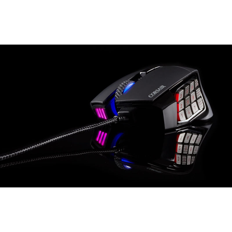 Corsair SCIMITAR RGB ELITE Gaming Mouse Multi-button RGB Deployment CH-934211-AP MS431 - MICH-SCIMITAR-EL-BK