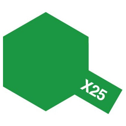 TAMIYA ACRYLIC X-25 CLEAR GREEN - T81525