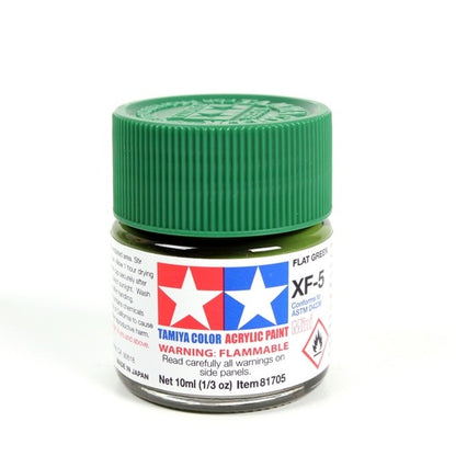 TAMIYA ACRYLIC XF-5 FLAT GREEN - T81705