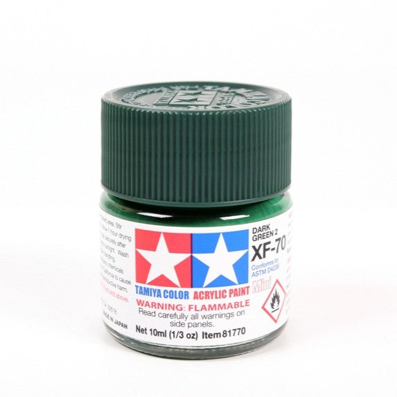 TAMIYA ACRYLIC XF-70 DARK GREEN 2 - T81770