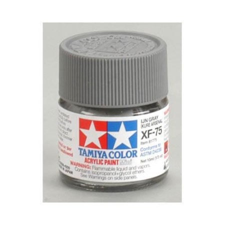 Tamiya Acrylic Flat Paint (10ml) - Ijn Gray (kure Arsenal) - XF-75