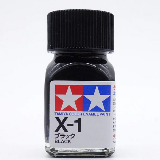 TAMIYA ENAMEL X-1 BLACK - T80001