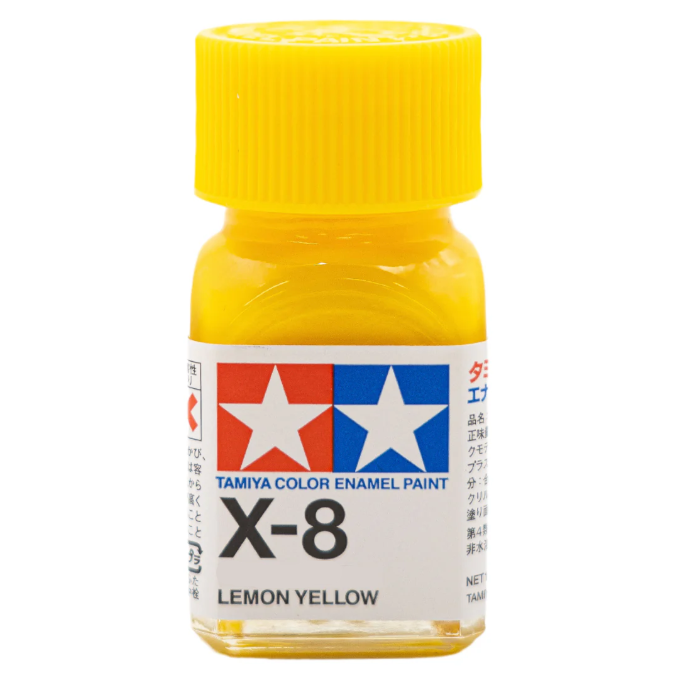 TAMIYA ENAMEL X-8 LEMON YELLOW (GLOSS) - T80008