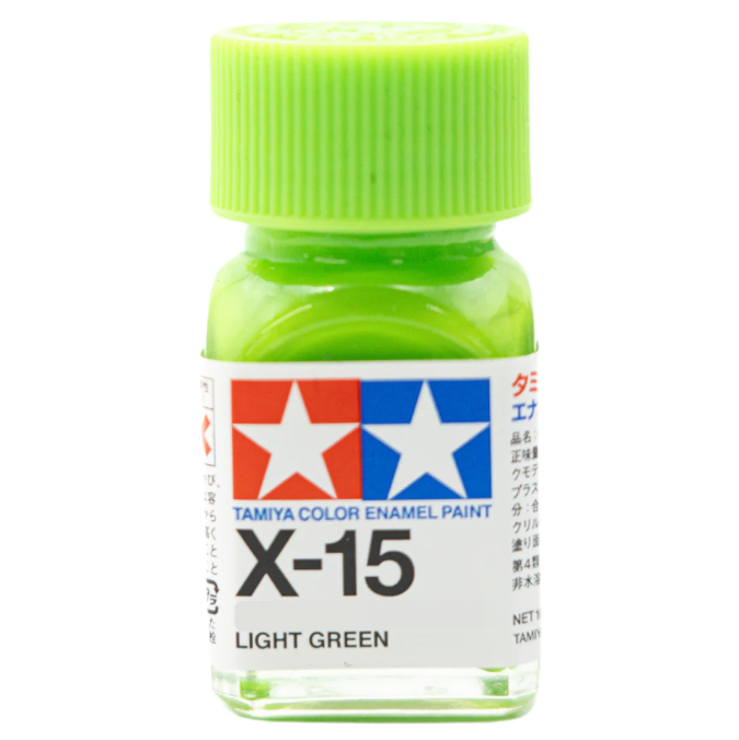 TAMIYA ENAMEL X-15 LIGHT GREEN (GLOSS) - T80015