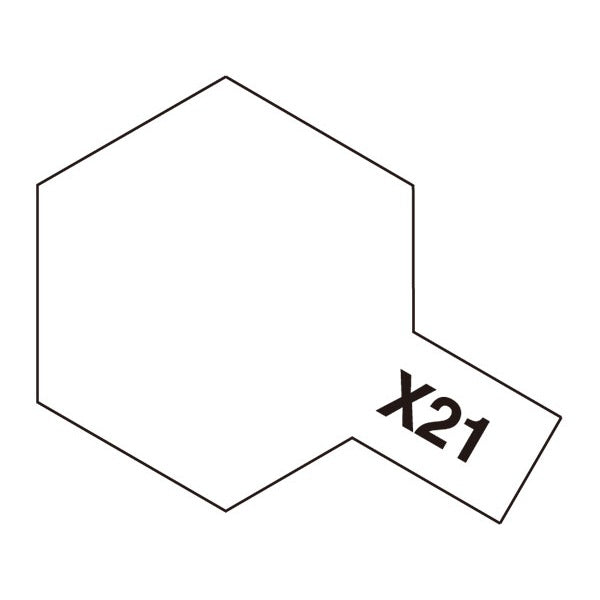 TAMIYA ENAMEL X-21 FLAT BASE - T80021