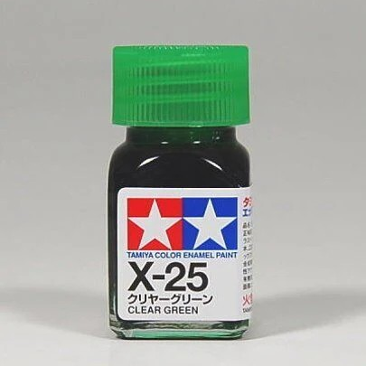 TAMIYA ENAMEL X-25 CLEAR GREEN - T80025