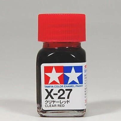 TAMIYA ENAMEL X-27 CLEAR RED (GLOSS) - T80027