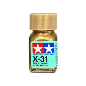 TAMIYA ENAMEL X-31 TITANIUM GOLD (GLOSS) - T80031