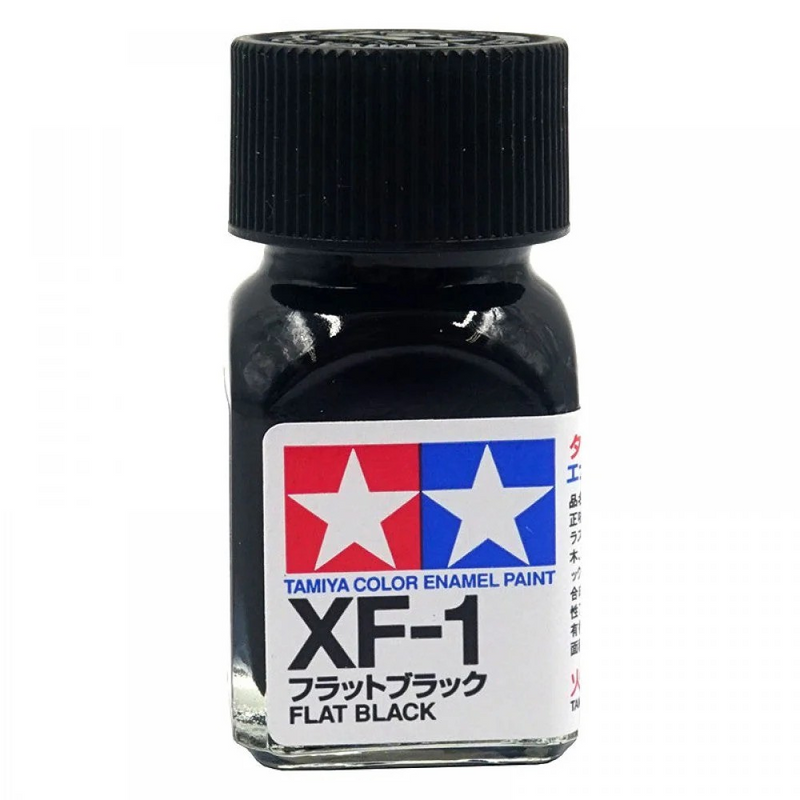 TAMIYA ENAMEL XF-1 FLAT BLACK (MATT) - T80301