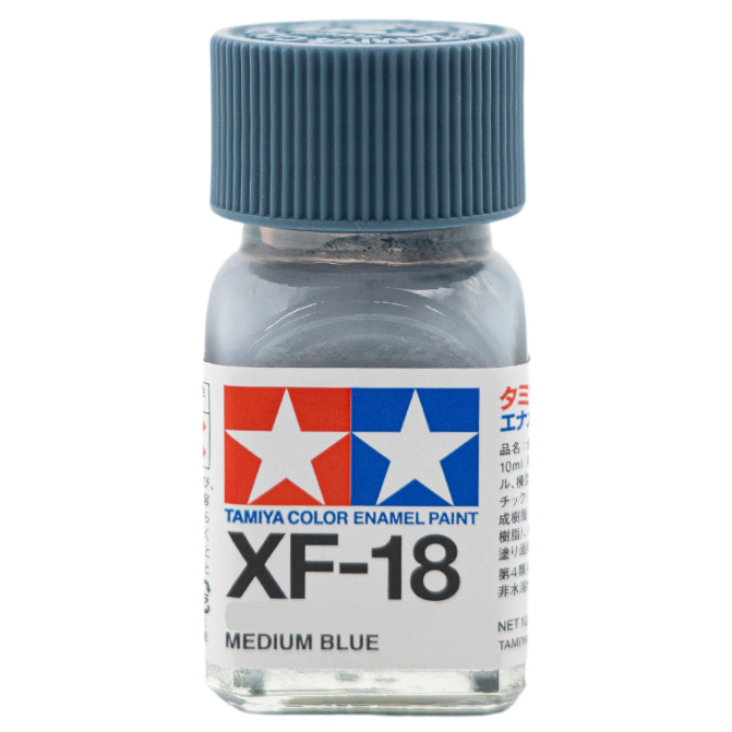 TAMIYA ENAMEL XF-18 MEDIUM BLUE (MATT) - T80318