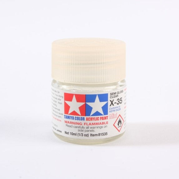 TAMIYA ACRYLIC X-35 SEMI GLOSS CLEAR - T81535