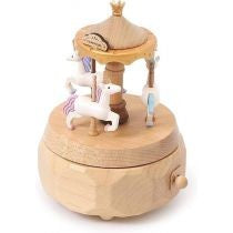 WOODERFUL LIFE UNICORN CAROUSEL MUSIC BOX - 1060433