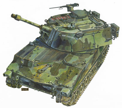 AFV CLUB 1/35 SCALE M108 US SELF-PROPELLED 105MM/L30 HOWITZER MODEL KIT