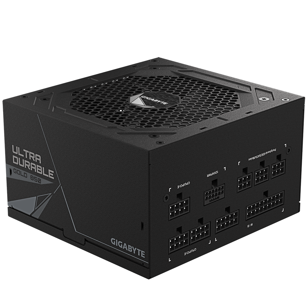 GIGABYTE 850W 80+ GOLD FULLY MODULAR PCIE GEN 5 POWER SUPPLY - GP-UD850GM-PG5-V2