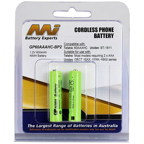 GP NIMH 650MAH AAA BATTERY - GP65AAAHCBP2