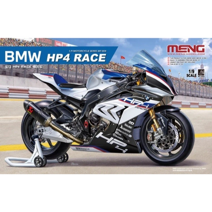 MENG BMW HP4 RACE MOTORCYCLE 1/9 SCALE MODEL KIT - MM-MT-004