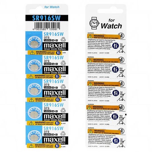 MAXELL SR916SW SILVER OXIDE WATCH BATTERY - 38005-085