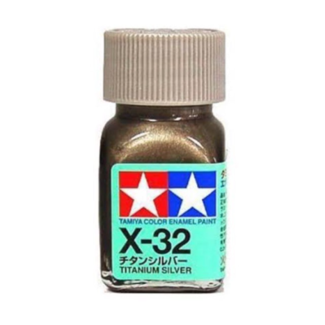 TAMIYA ENAMEL X-32 TITANIUM SLIVER (GLOSS) - T80032