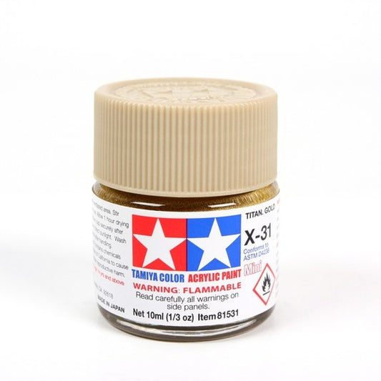 TAMIYA ACRYLIC X-31 TITANIUM GOLD - T81531