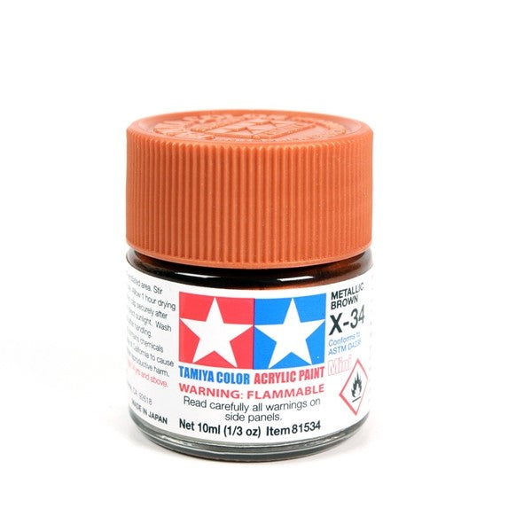 TAMIYA ACRYLIC X-34 METALLIC BROWN - T81534