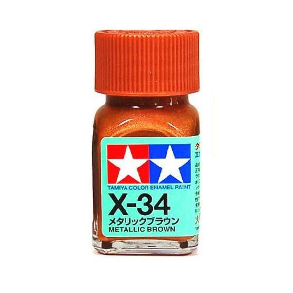 TAMIYA ENAMEL X-34 METALLIC BROWN - T80034