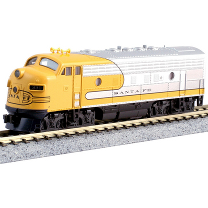 KATO 176-2140-DCC EMD F7A SANTA FE YELLOW BONNET #330 DCC N SCALE - 172140DCC