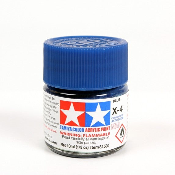 TAMIYA ACRYLIC X-4 BLUE - T81504